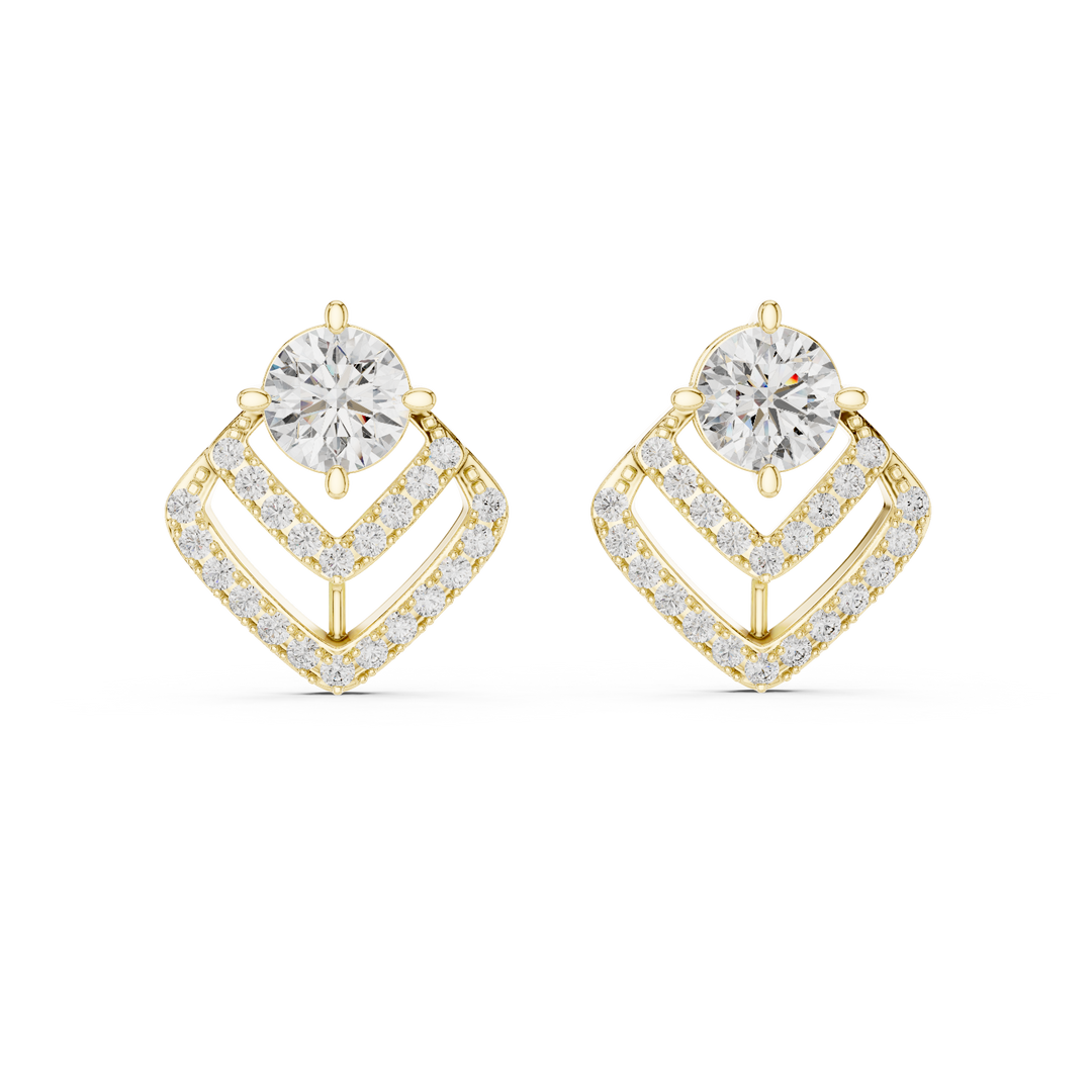 Chevron Radiance Studs