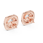 Load image into Gallery viewer, Regal Cushion Halo Studs
