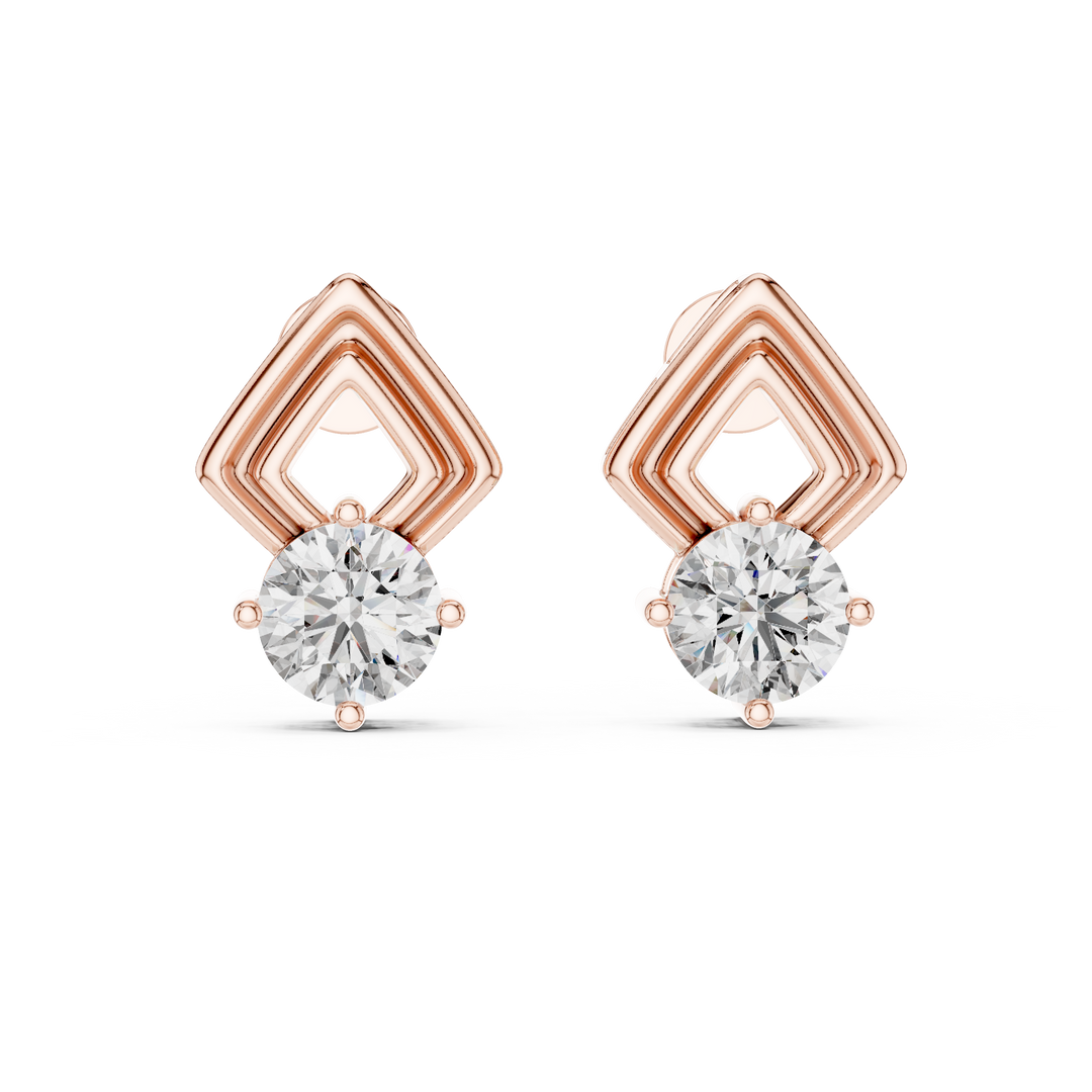 Geometric Grace Studs