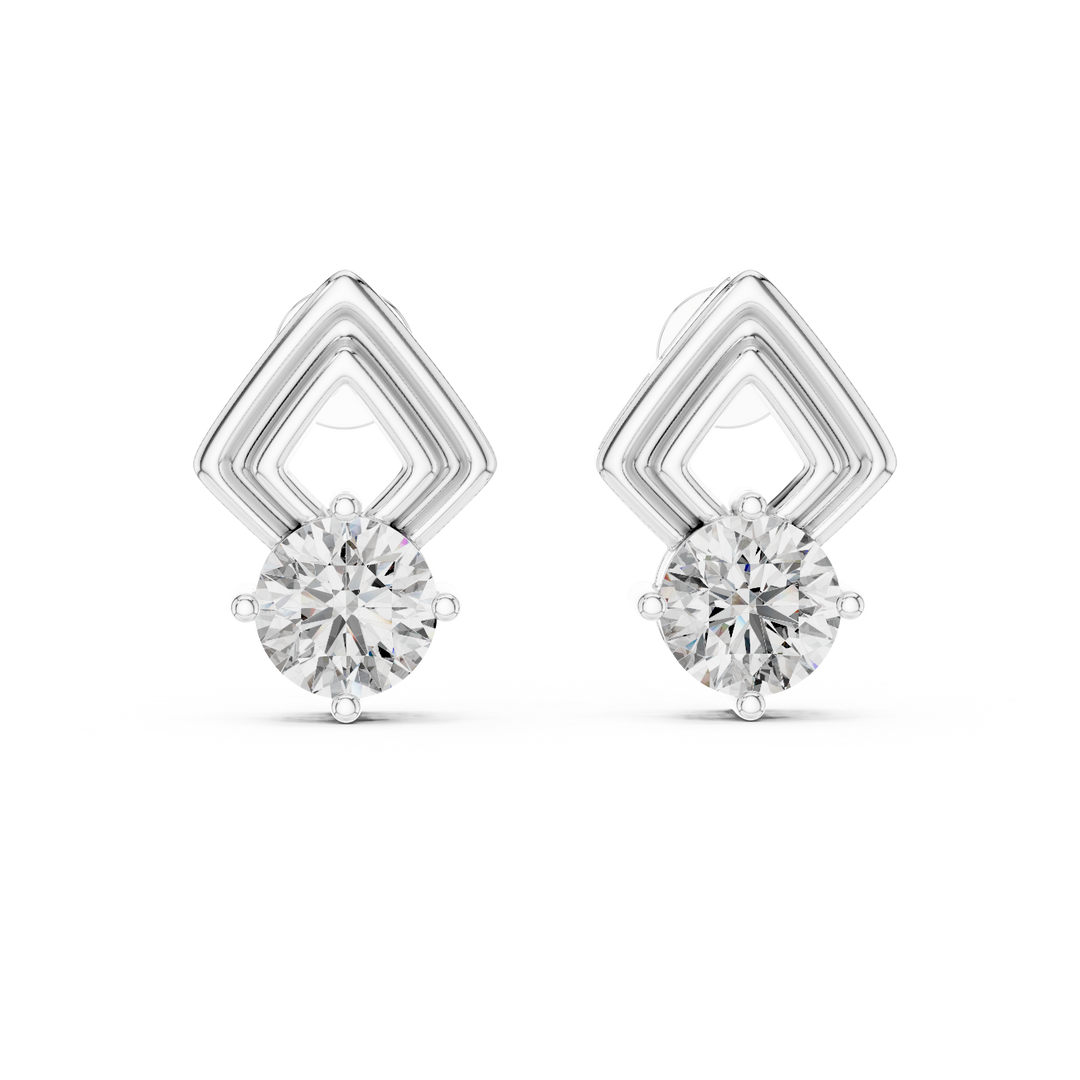 Geometric Grace Studs