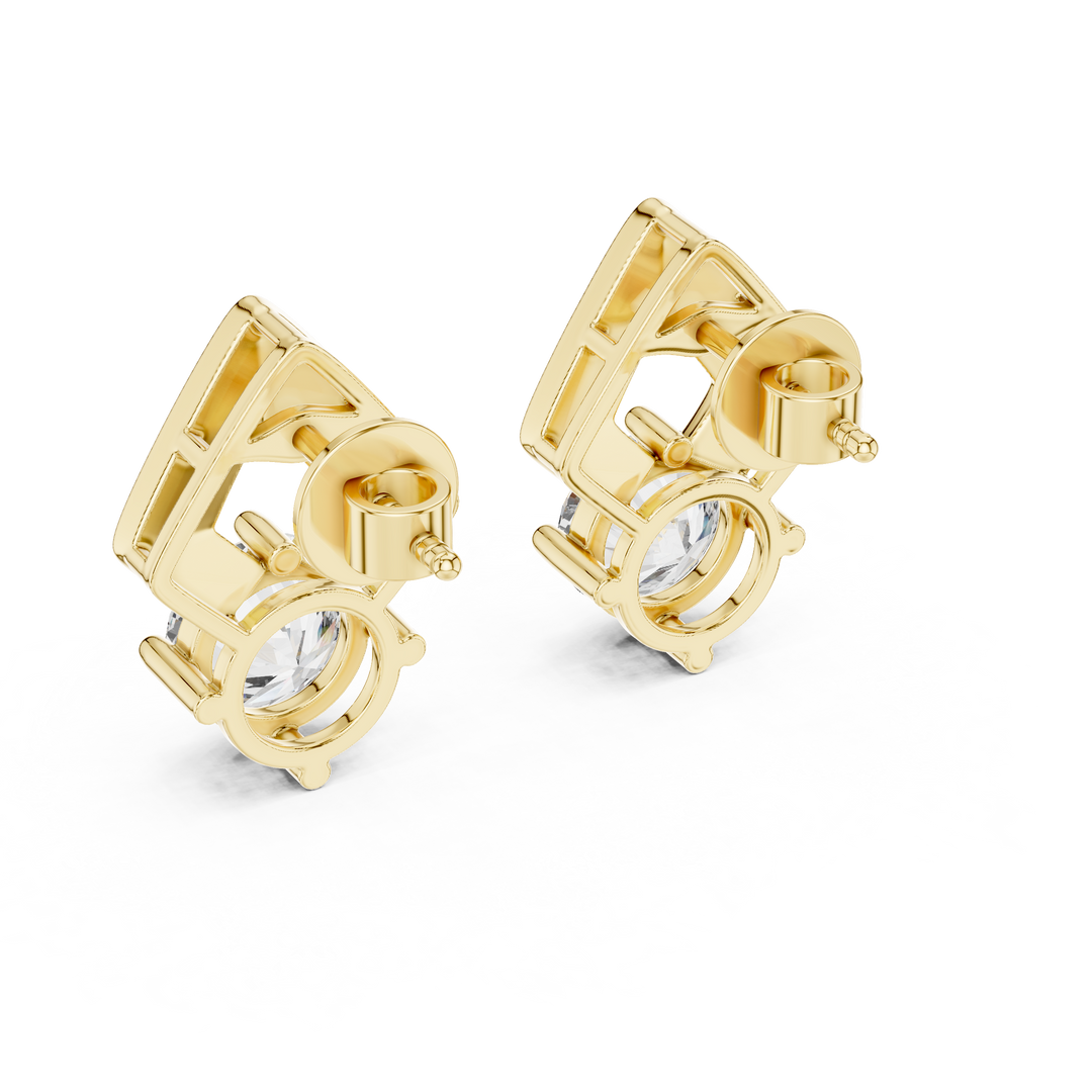 Geometric Grace Studs