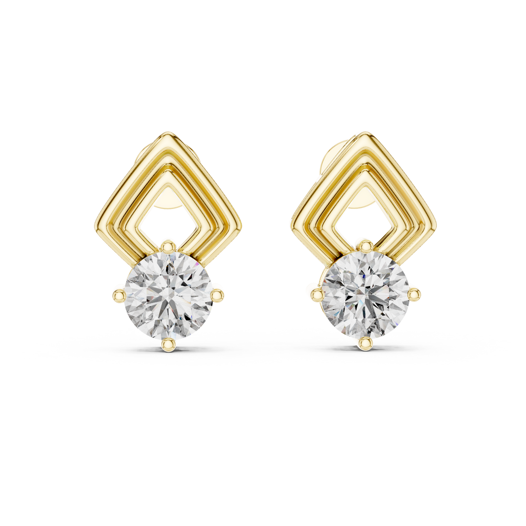 Geometric Grace Studs