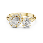 Load image into Gallery viewer, Pear &amp; Round Elegance ring
