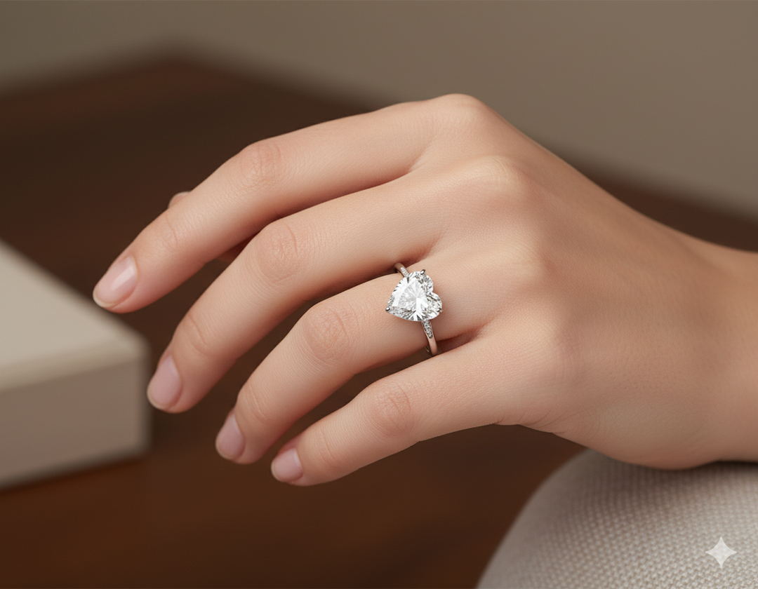 IGI Certified 2.00 CT Heart Cut Lab Grown Diamond