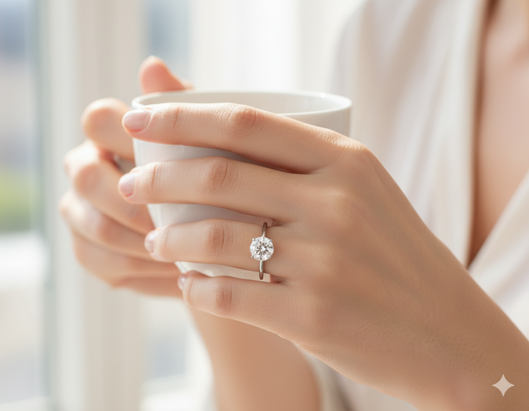 IGI Certified 1.00 CT Round Cut Lab Grown Diamond