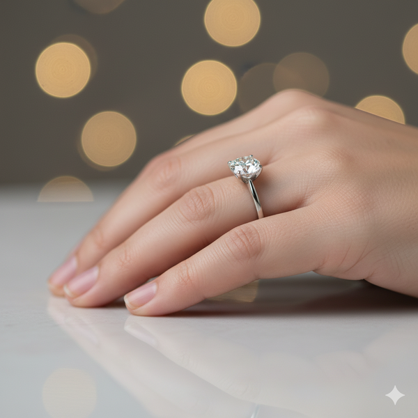 IGI Certified 3.00 CT Round Cut Lab Grown Diamond