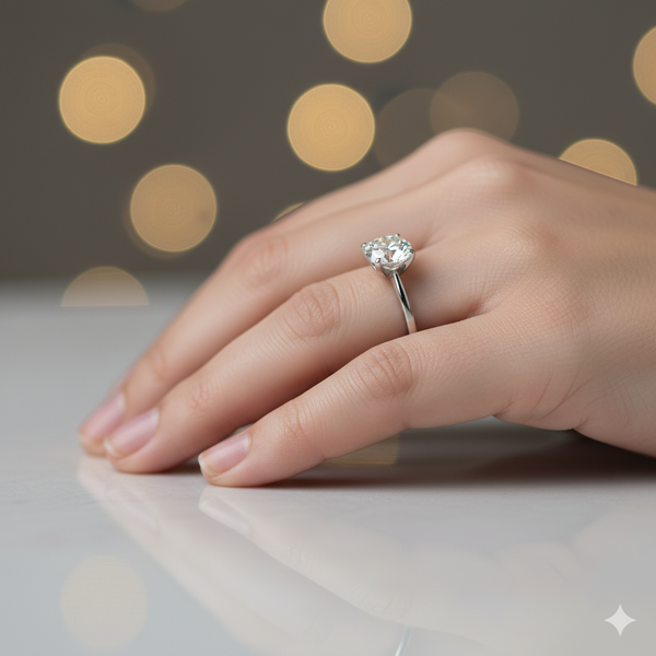 IGI Certified 3.50 CT Round Cut Lab Grown Diamond