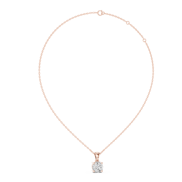 Classic Solitaire Diamond Necklace