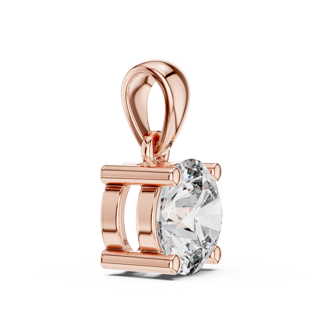 Classic Solitaire Diamond Necklace