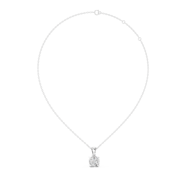 Classic Solitaire Diamond Necklace
