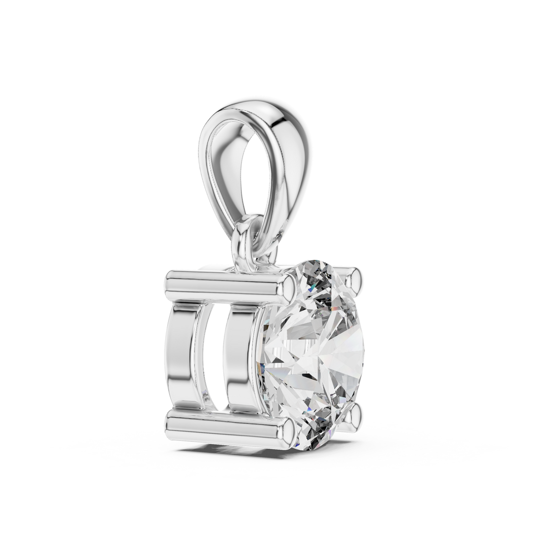 Classic Solitaire Diamond Necklace