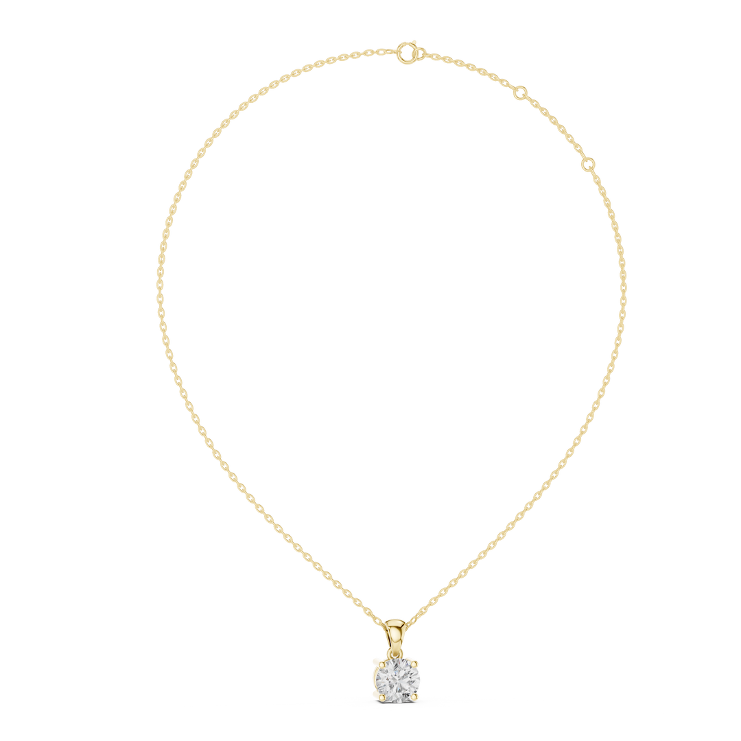 Classic Solitaire Diamond Necklace