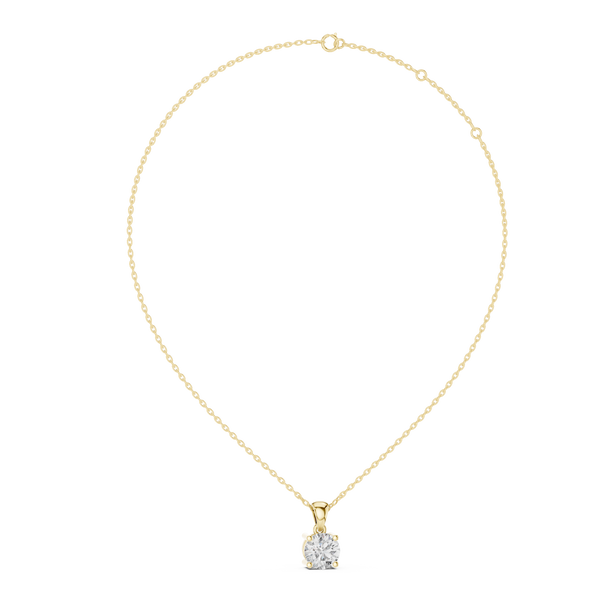 Classic Solitaire Diamond Necklace