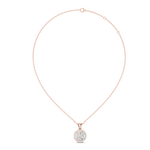 Load image into Gallery viewer, Halo Radiance Round Solitaire Diamond Necklace
