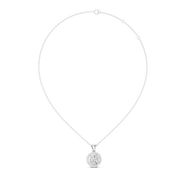 Halo Radiance Round Solitaire Diamond Necklace