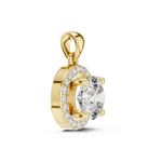 Load image into Gallery viewer, Halo Radiance Round Solitaire Diamond Necklace
