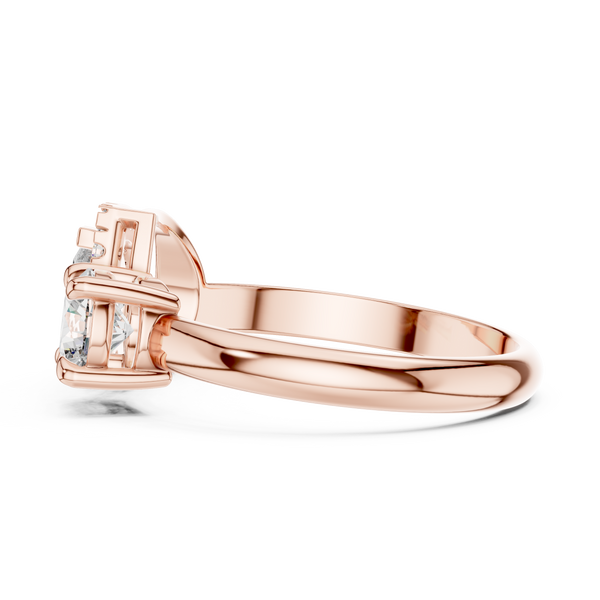 Pear & Round Elegance ring