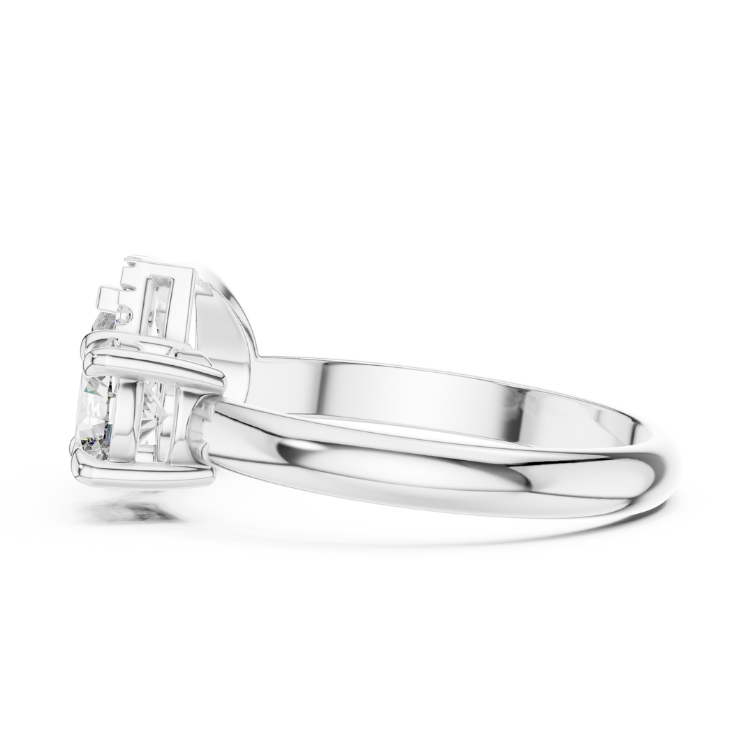 Pear & Round Elegance ring