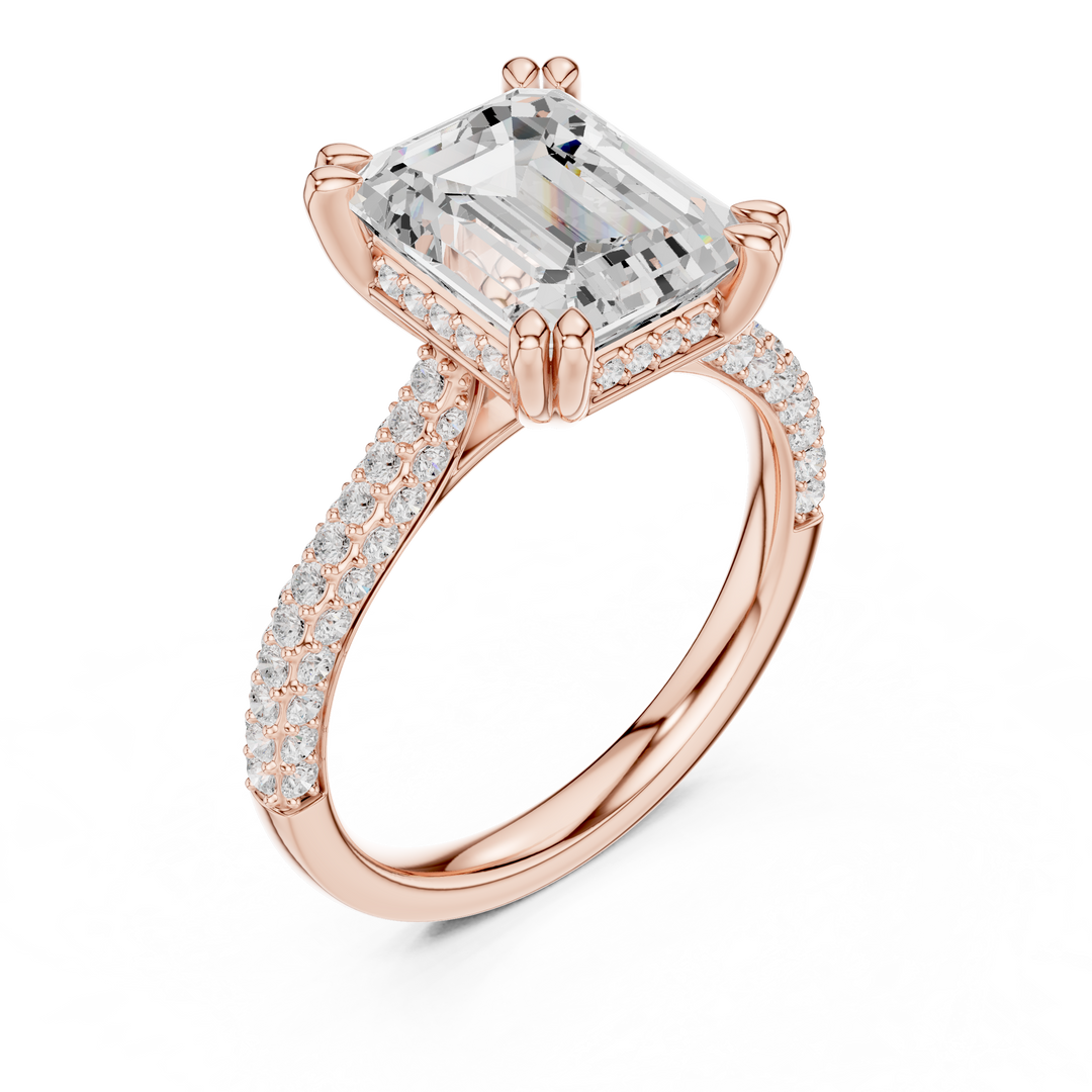 Apex 3.71ct Emerald Cut Diamond Ring