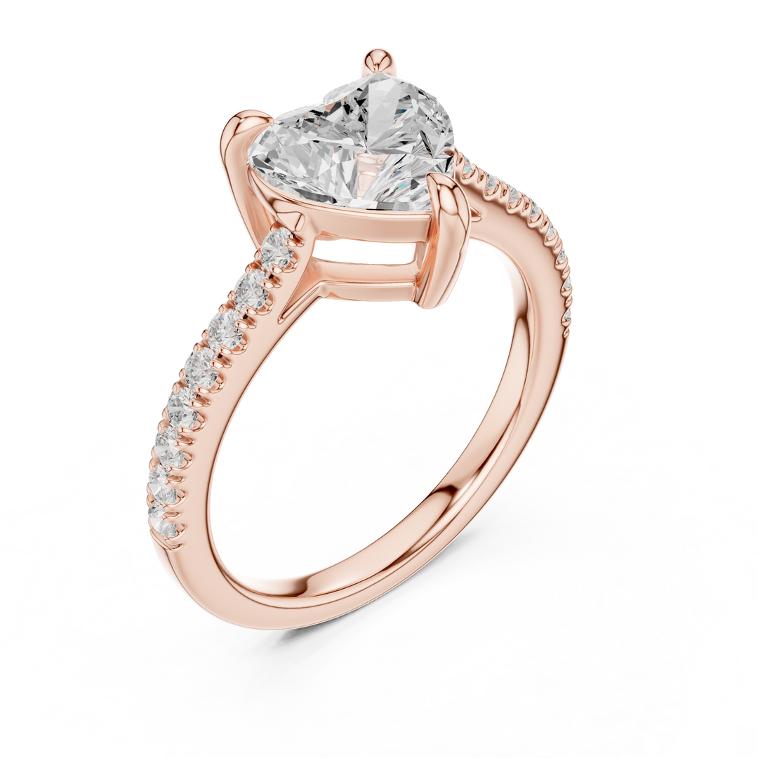 Juliet 2.00ct Heart Cut Diamond Engagement Ring