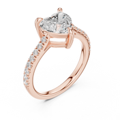 Juliet 2.00ct Heart Cut Diamond Engagement Ring
