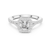 Prism 1.00ct Asscher Cut Diamond Ring