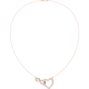 Infinity Heart Pendant Necklace — 0.88ct