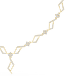 Load image into Gallery viewer, Geometric Chain Station Necklace — 2.95ct
