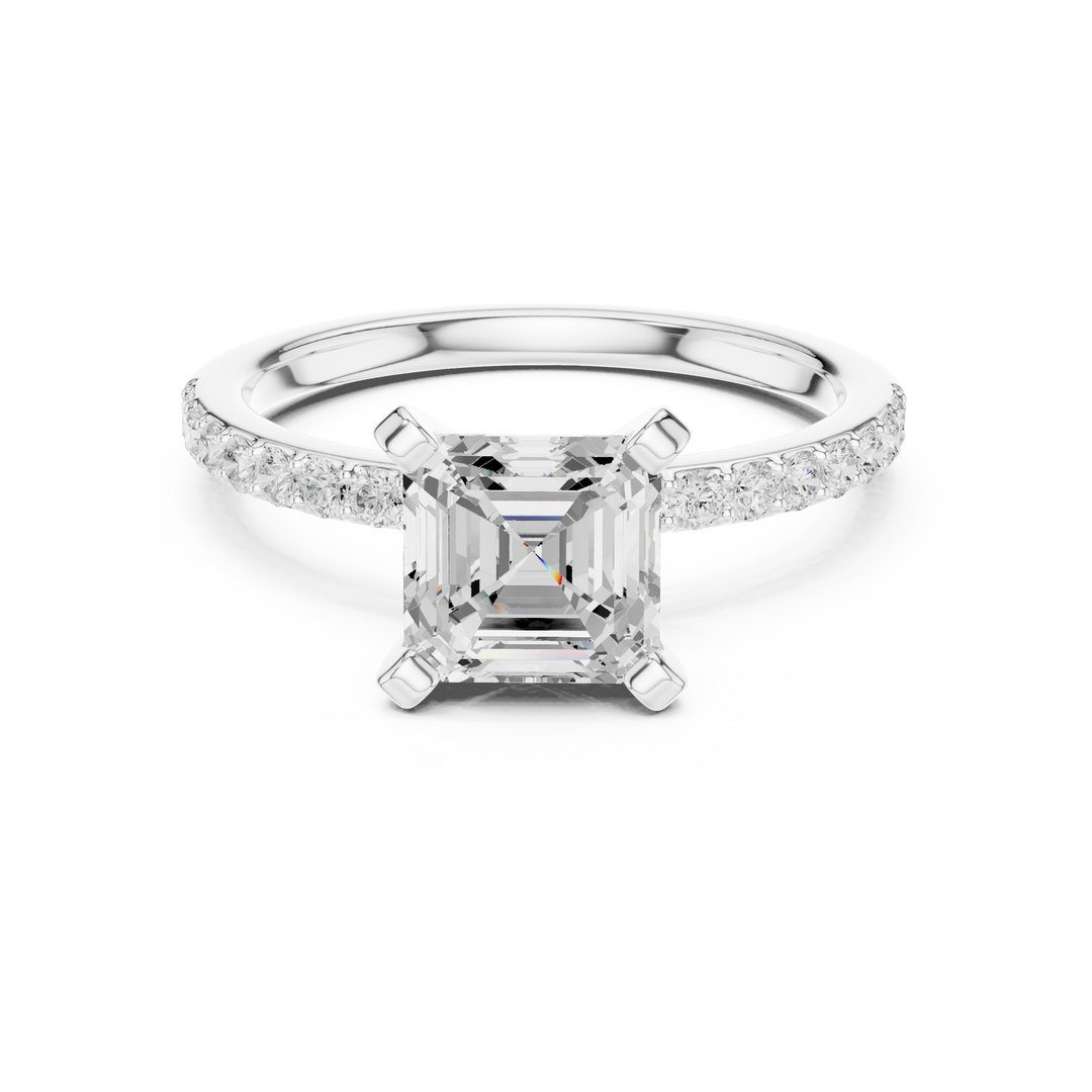 Hera 2.00ct Asscher Cut Diamond Engagement Ring