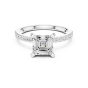 Hera 2.00ct Asscher Cut Diamond Engagement Ring