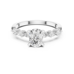 Load image into Gallery viewer, Velour 2.00ct Cushion Cut Diamond Pavé Ring

