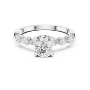 Velour 2.00ct Cushion Cut Diamond Pavé Ring
