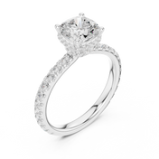 Celeste 1.50ct Cushion Diamond Halo Engagement Ring