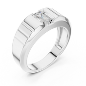 Angular Channel Mens Ring — 0.95ct