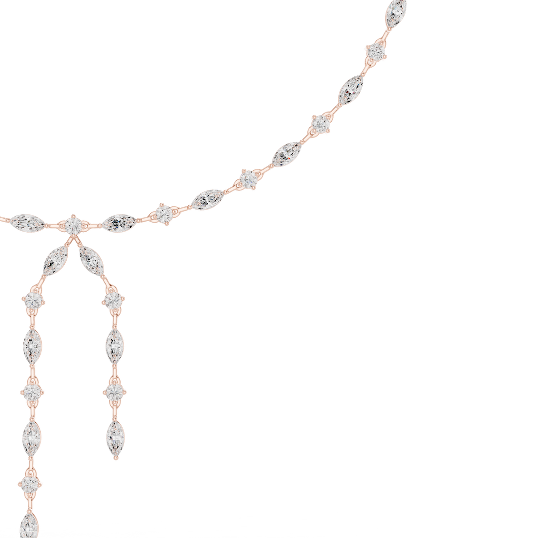 Marquise Y-Drop Necklace — 10.43ct