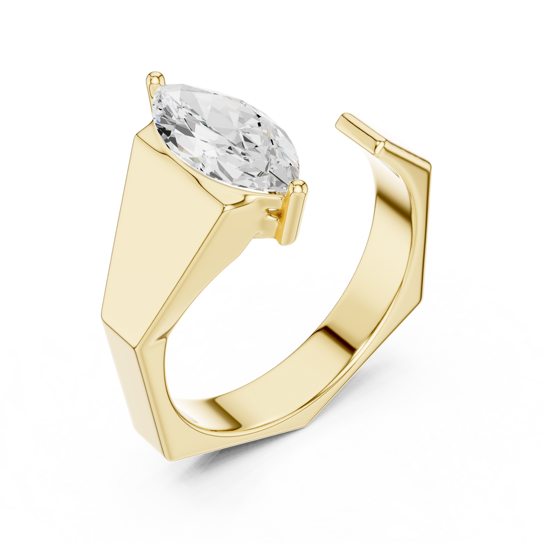 Marquise Statement Mens Ring — 1.00ct