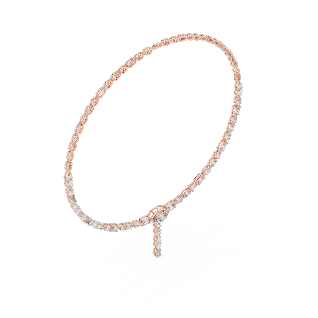 Cascading Multi-Cut Drop Necklace — 14.27ct