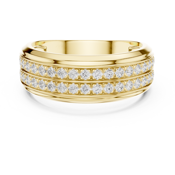 Dual Eternity Mens Ring — 0.57ct
