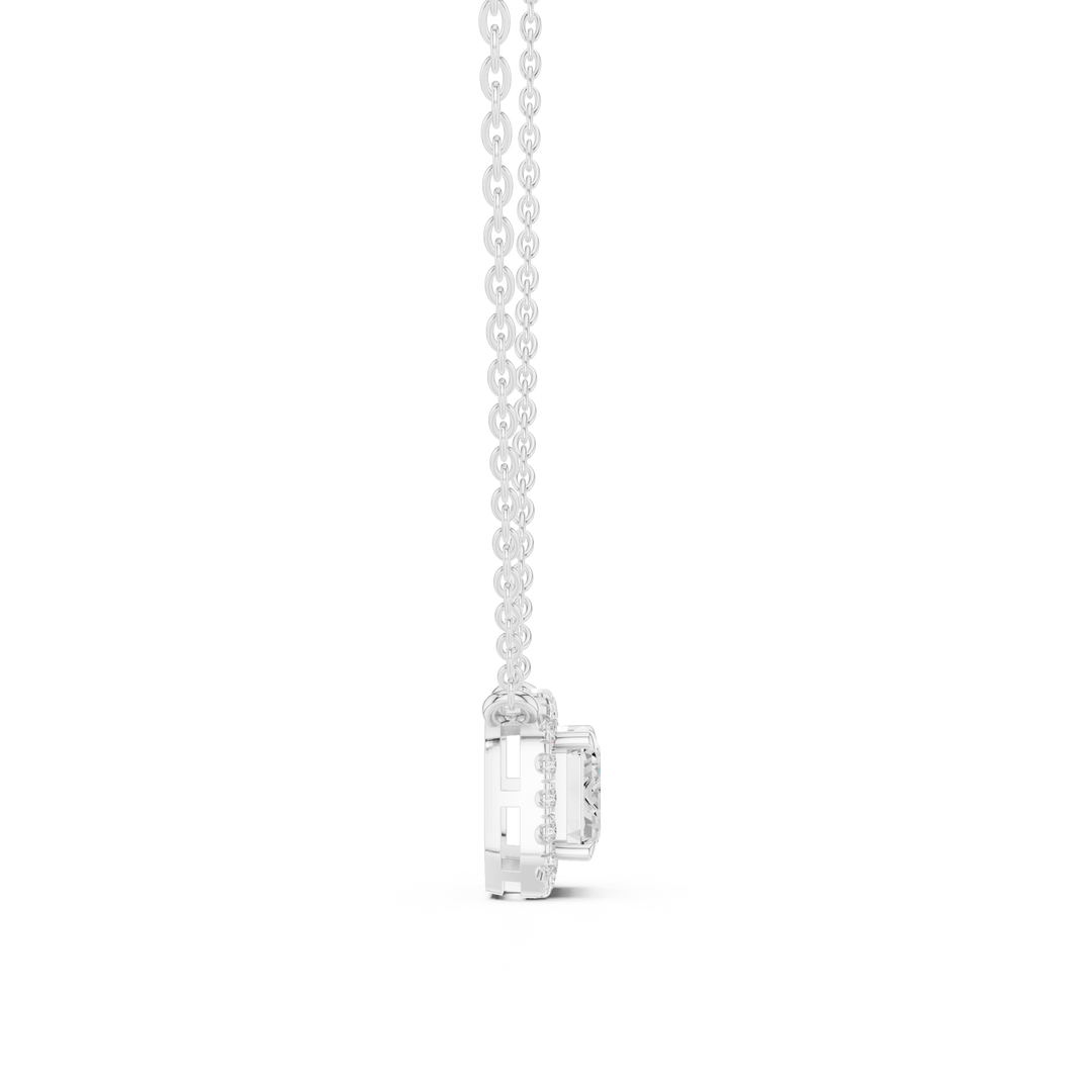 Cushion Halo Pendant — 2.24ct