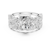 Spectrum 1.98ct Radiant Cut Diamond Ring