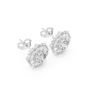 Celestia Diamond Halo Stud Earrings