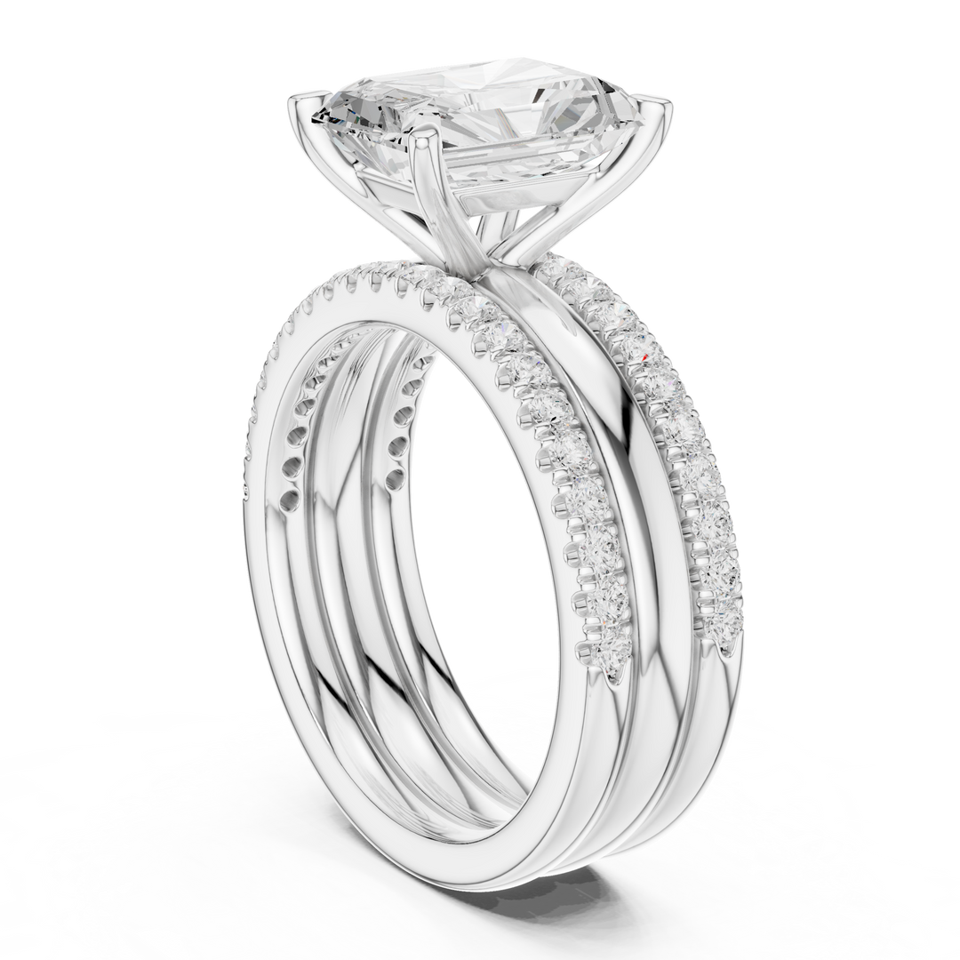 Titan 3.43ct Radiant Cut Diamond Ring