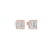 Sana Diamond Solitaire Stud Earrings