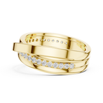 Load image into Gallery viewer, Slim Row Band Mens Ring — 0.29ct
