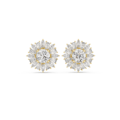 Celestia Diamond Halo Stud Earrings