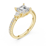 Load image into Gallery viewer, Lumière Asscher Cut Diamond Ring
