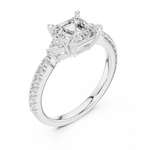 Load image into Gallery viewer, Lumière Asscher Cut Diamond Ring

