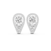 Aurelia Diamond Halo Stud Earrings