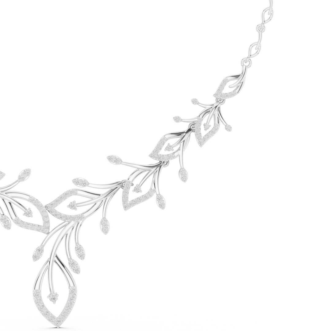 Botanical Spray Necklace — 2.37ct
