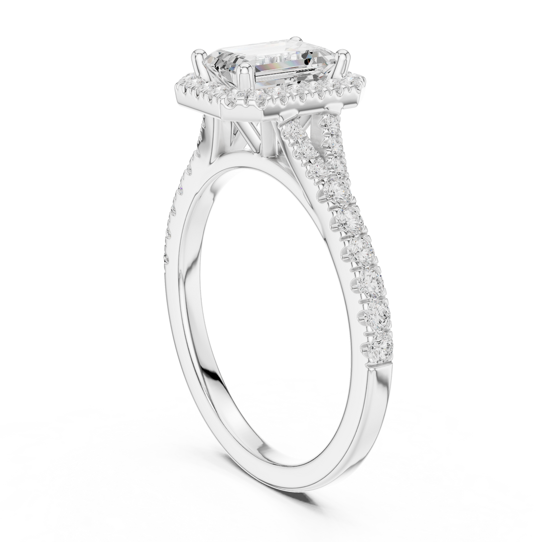 Aria 1.00ct Emerald Cut Diamond Ring